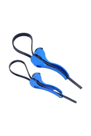 Lujoso Juego de 2 llaves para quitar filtros con correa de goma ajustables, universal