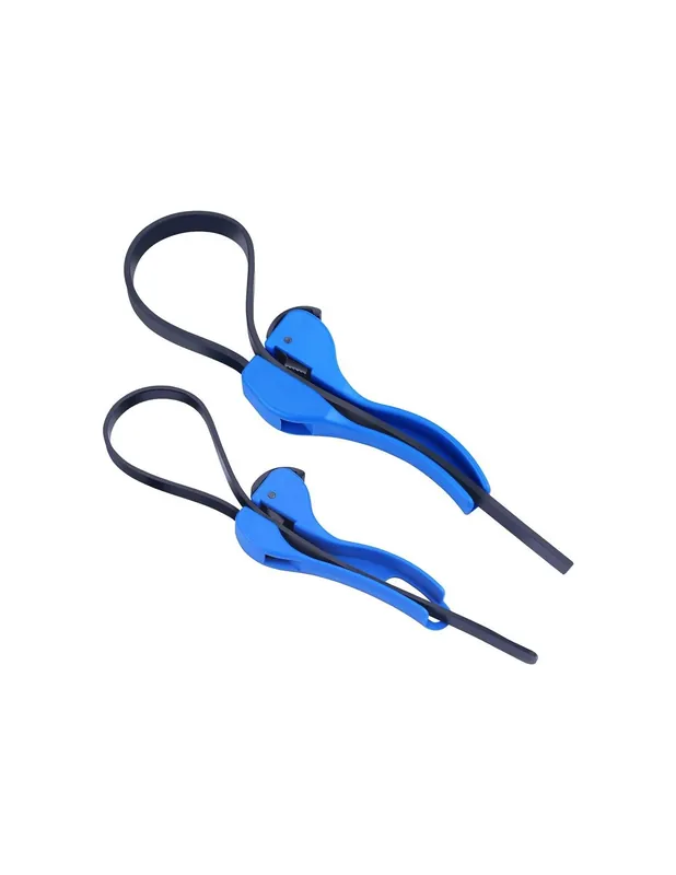 Lujoso Juego de 2 llaves para quitar filtros con correa de goma ajustables, universal