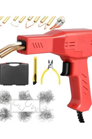 Soldador de plasticos con grapas calientes (hot-stapler) para reparar plasticos, 4 tipos de grapas Barato