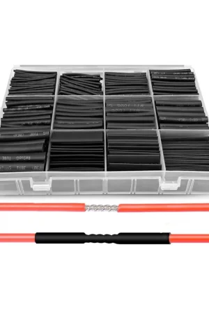 Precio Rebajado Surtido de fundas termoretractil tubos para reparacion de cables con proteccion aislante de 1 a 13 mm, 900 unidades