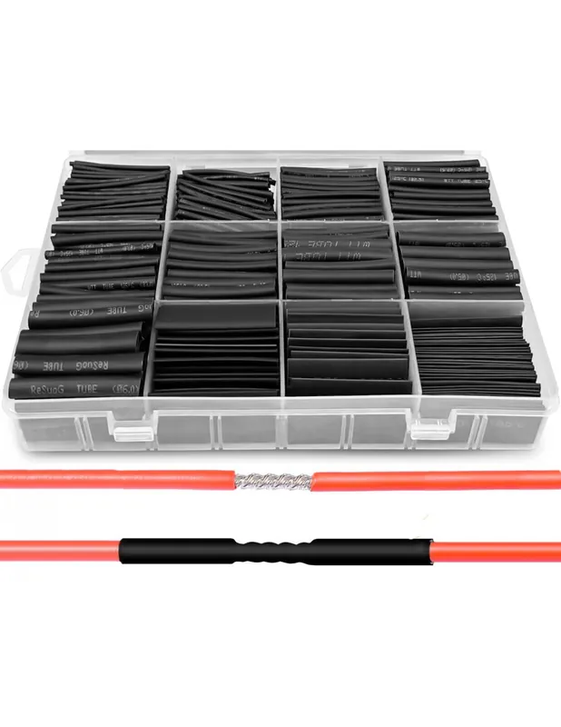 Precio Rebajado Surtido de fundas termoretractil tubos para reparacion de cables con proteccion aislante de 1 a 13 mm, 900 unidades