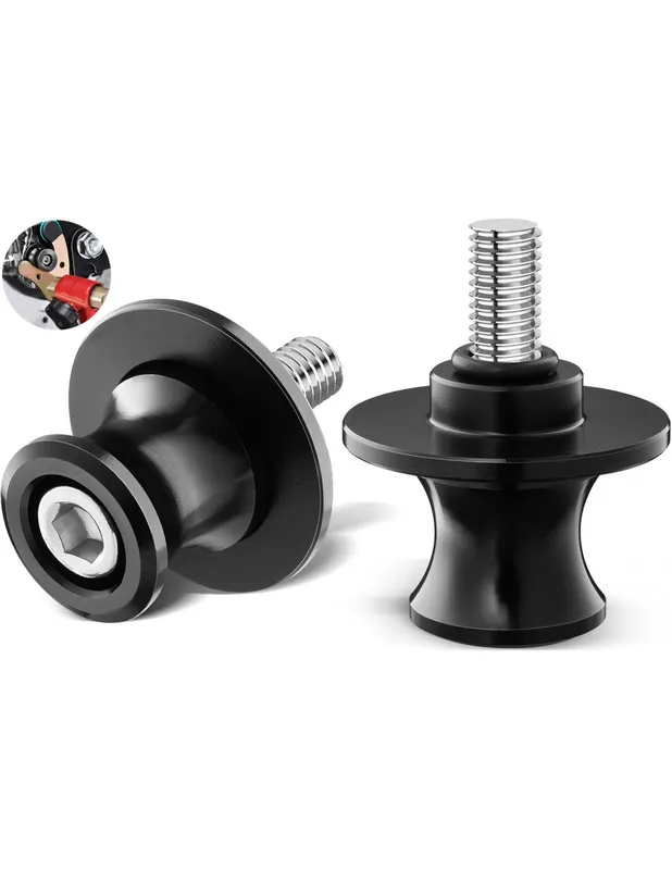 Auténtico 2 adaptadores de DIABOLO para moto, adaptadores de basculante para caballete de moto. Rosca M10