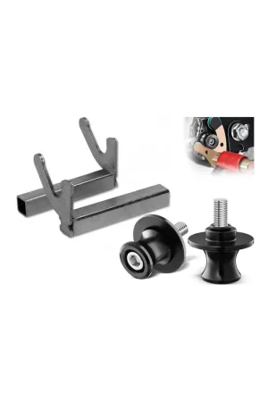 Juego de adaptadores para soporte trasero de motos y 2 adaptadores de diabolo Rosca M8 Alta Calidad