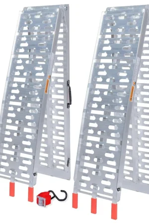 Barato Par de rampas de carga plegables de alumini, hasta 680 kg de carga máxima (par)