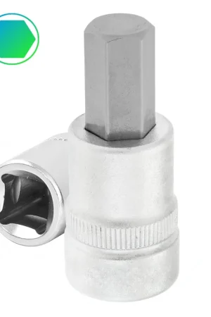 Vaso con punta ALLEN HEXAGONAL de 1/2" acero CRV, medidas a elegir de H5 a H22 Garantía Incluida