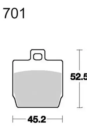 Garantía De Devolución De Dinero Pastillas de freno delantero / trasero TRW Sintered Scooter (MCB701SR) | Yamaha / MBK / Quadro/Qooder