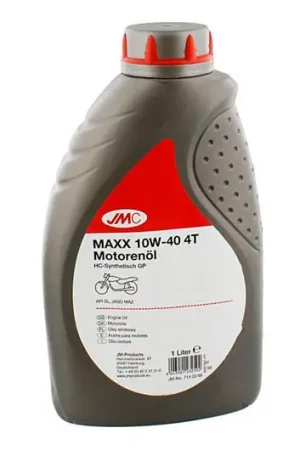 No Te Lo Pierdas Aceite de motor JMC Sintetico 10W40 Maxx GP 4T 1L