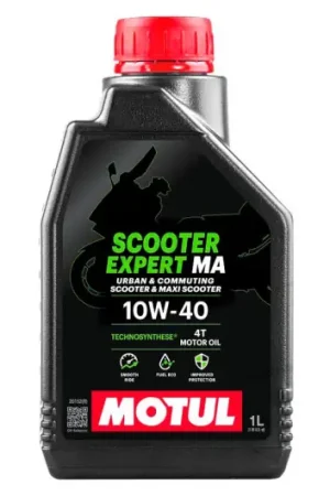Compra Ahora Aceite de motor Motul Sintetico 10W40 Scooter Expert 4T 1L