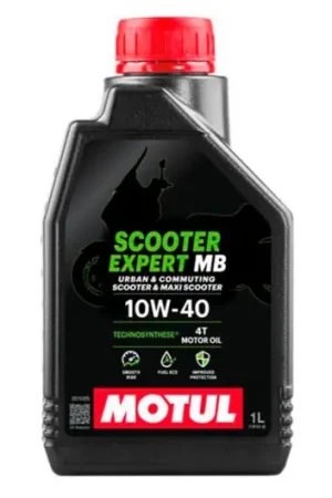 Aceite de motor Motul Sintetico 10W40 MB Scooter Expert 4T 1L Rebajas