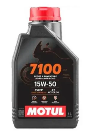 Aceite de motor Motul Sintetico 15W50 4T 7100 1L Máxima Calidad