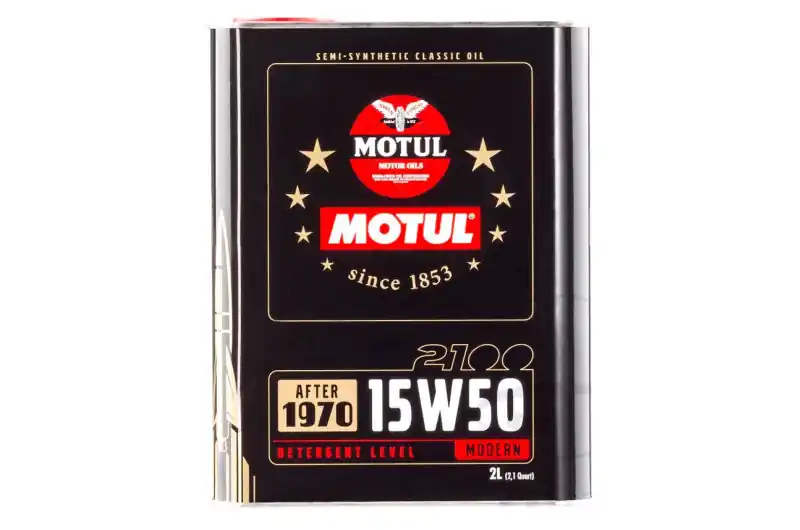 Aceite de motor Motul semi-sintetico 15W50 4T Classic 2L Auténtico