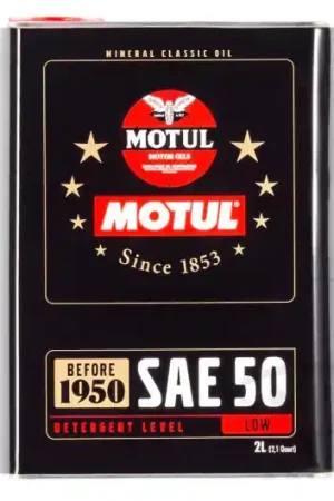 Económico Aceite de motor Motul Mineral 50W 4T Classic Oil 2L