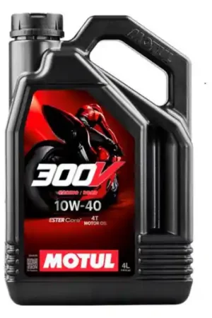 Aceite de motor Motul Sintetico 10W40 300V 4T Factory Line Road Racing 4L Nueva Colección