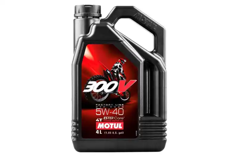 Aceite de motor Motul Sintetico 5W40 300V 4T Factory Line Off Road 4L Envío Exprés