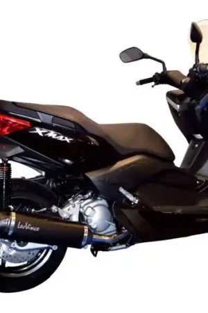 Novedad Linea de escape completa Leovince Nero Inox / Negro / Carbono | Yamaha 250 T-Max 2006-2016