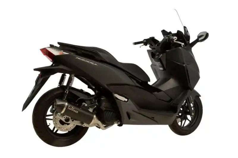 Linea de escape completa Leovince Nero Inox / Negro / Carbono Homologado | Honda NSS 125 AD 2015-2016 Alta Calidad
