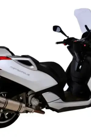 Auténtico Silenciador de escape Leovince LV One Evo Inox / Carbono | Peugeot Metropolis 400 2013-2016