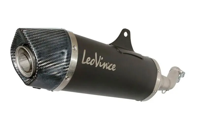 Silenciador de escape Leovince Nero Inox Negro / Carbono | Kymco Movie 125 S i / Super Dink 125 i ... Profesional