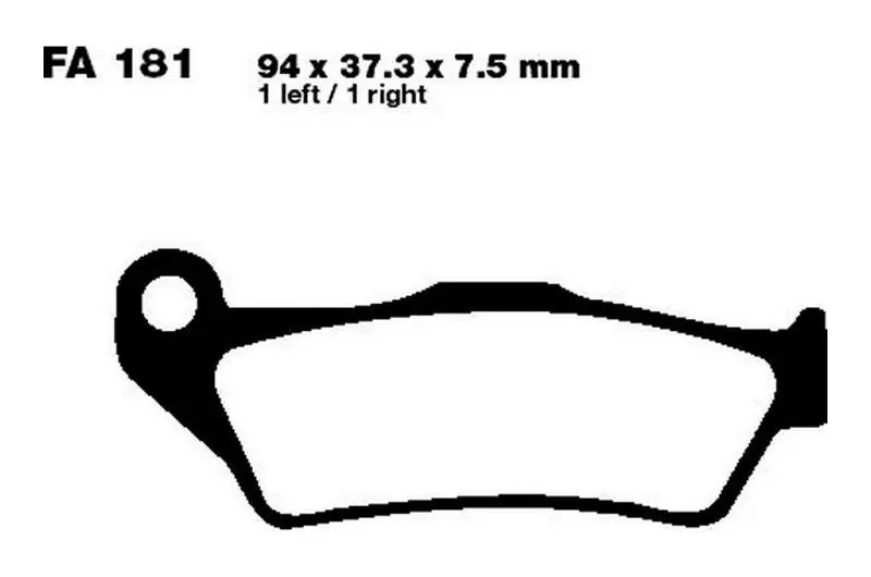 Pastillas de freno delantero / trasero EBC Carbon Scooter (SFAC181) | Yamaha / Suzuki / Kawasaki / Aprilia / MBK ... Favorito De Clientes