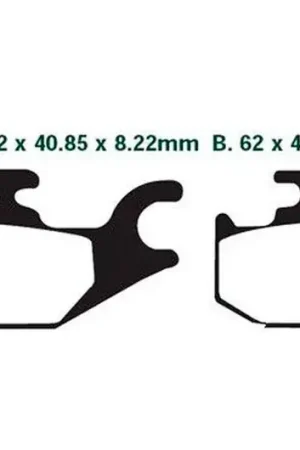 Súper Precio Pastillas de freno trasero EBC Carbon Scooter (SFAC413) | Suzuki / Benelli