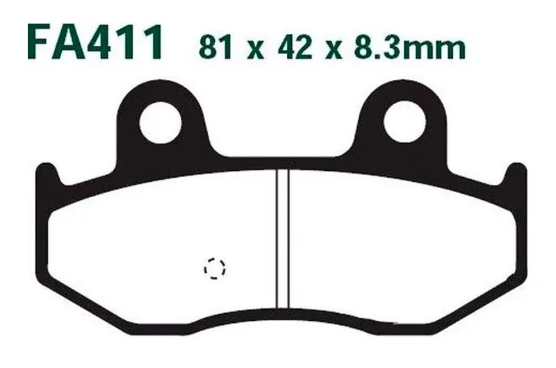 Profesional Pastillas de freno trasero EBC Carbon Scooter (SFAC411) | Suzuki