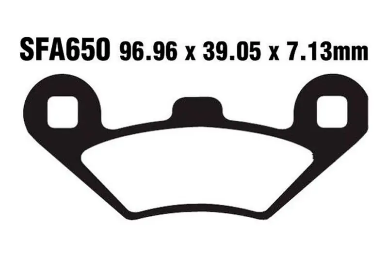 Pastillas de freno delantero / trasero EBC Standar Scooter (SFA650) | Peugeot No Te Lo Pierdas