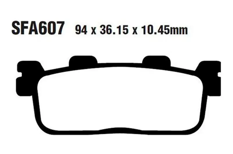 Pastillas de freno trasero EBC Standar Scooter (SFA607) | Yamaha / Kymco Bestseller