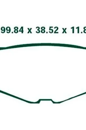 Última Oportunidad Pastillas de freno trasero EBC Carbon Scooter (SFAC408) | Yamaha