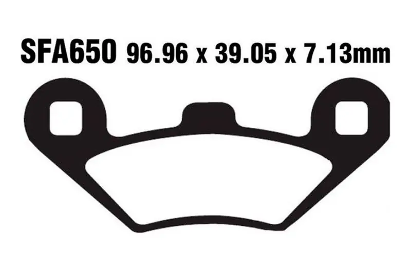 Pastillas de freno delantero / trasero EBC Carbon Scooter (SFAC650) | Peugeot Novedad