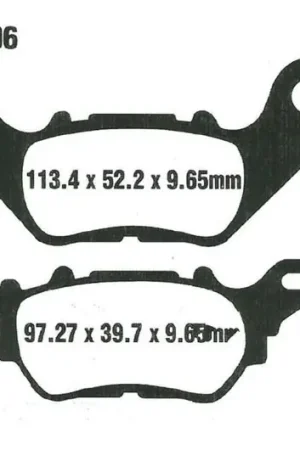 Tendencia Pastillas de freno trasero EBC Carbon Scooter (SFAC706) | Yamaha