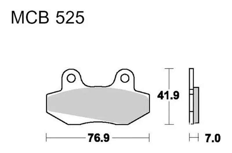 Pastillas de freno delantero / trasero TRW Organic Scooter (MCB525EC) | Honda / Beta / Keeway / Baotian / KSR-Moto ... Compra Ahora