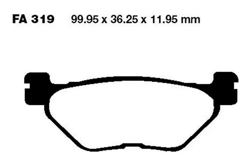 Pastillas de freno trasero EBC Sintered HH Scooter (SFA319HH) | Yamaha Disponible Ahora