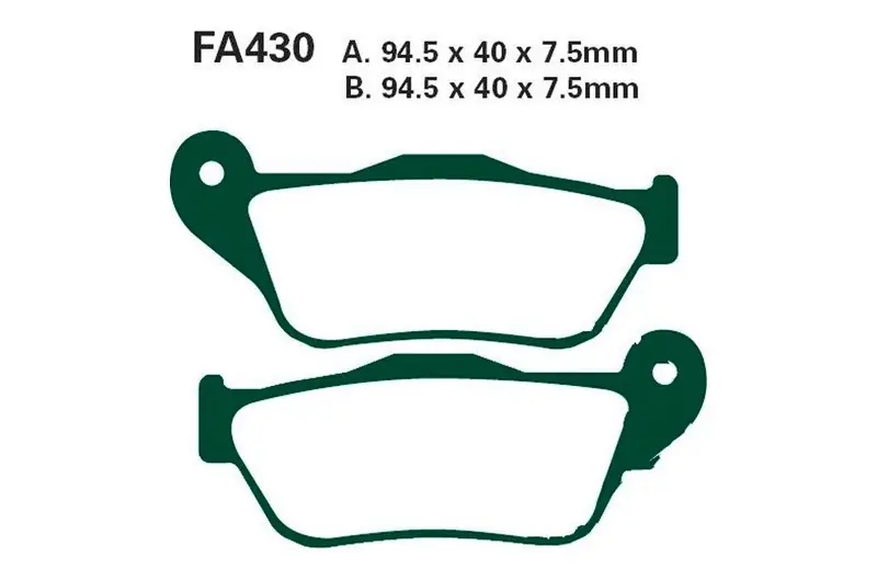 Pastillas de freno delantero EBC Sintered HH Scooter (SFA430HH) | Yamaha / MBK Promoción