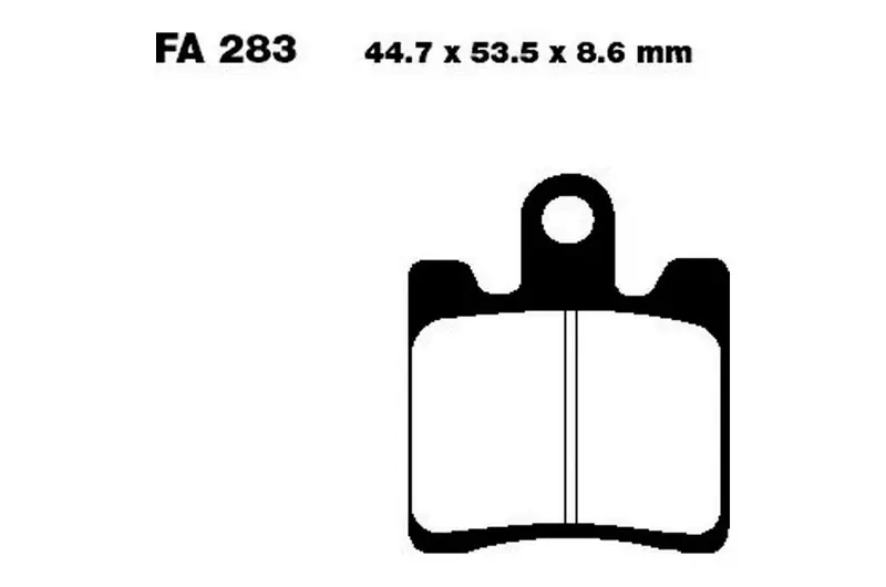 Pastillas de freno delantero EBC Carbon Scooter (SFAC283/4) | Suzuki Precio Bajo