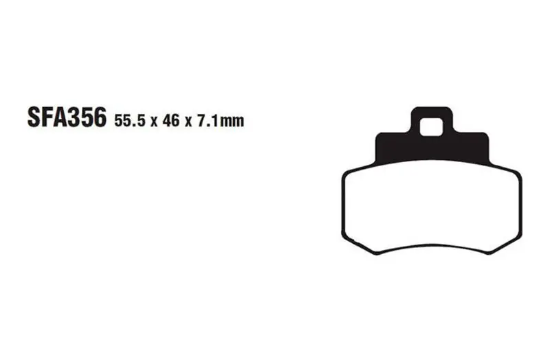 Marca Reconocida Pastillas de freno trasero EBC Sintered HH Scooter (SFA356HH) | Kymco