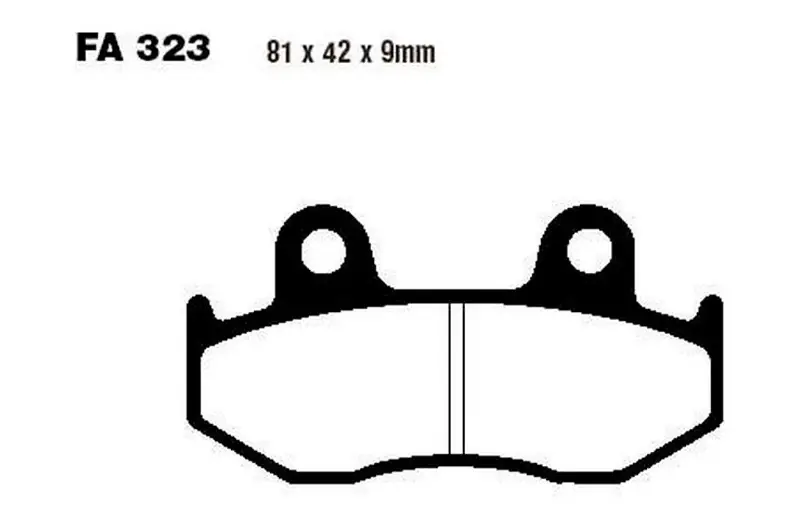 Gran Oferta Pastillas de freno delantero EBC Sintered HH Scooter (SFA323HH) | Honda