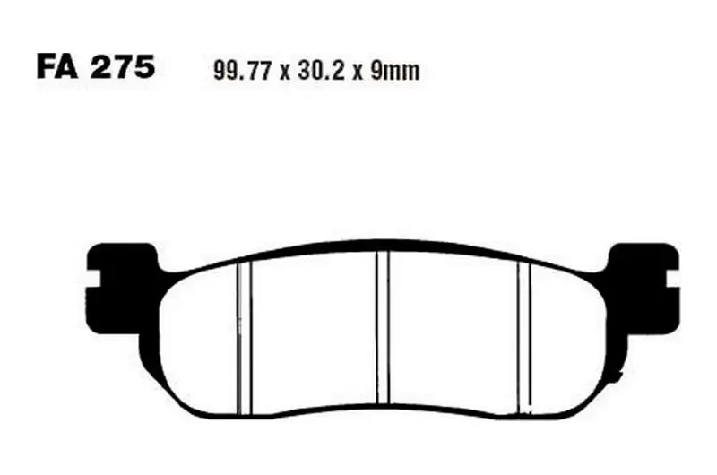 Compra Ahora Pastillas de freno delantero / trasero EBC Sintered HH Scooter (SFA275HH) | Yamaha / Benelli / Italjet