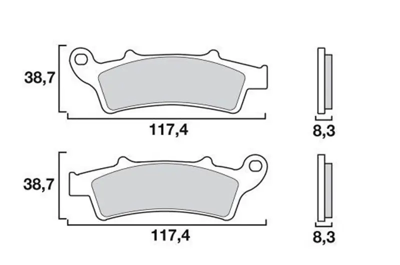 Pastillas de freno Brembo Sinterizada (07045XS) | Harley Davidson / Aprilia / Piaggio / Ducati / Kymco ... Última Oportunidad