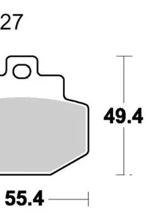 Pastillas de freno trasero TRW Sintered Scooter (MCB727SRM) | Piaggio / Vespa / Benelli / Gilera Certificado