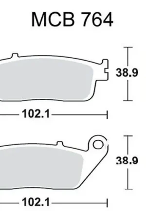 Pastillas de freno trasero TRW Sintered Scooter (MCB764SRM) | Honda Mejor Precio