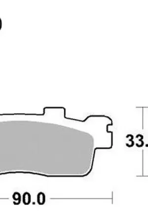 Pastillas de freno trasero TRW Sintered Scooter (MCB830SRM) | Kawasaki / Kymco Nuevo Modelo