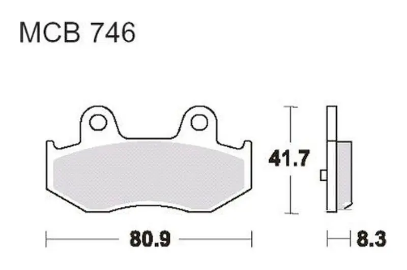 Pastillas de freno trasero TRW Sintered Scooter (MCB746SRM) | Suzuki Bestseller