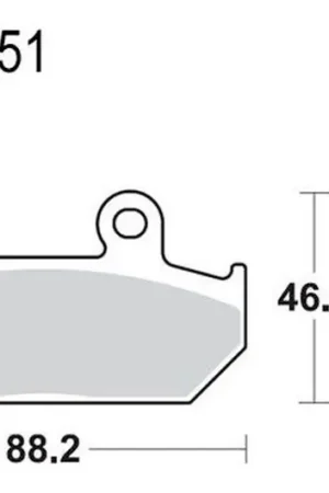 Pago Seguro Pastillas de freno trasero TRW Sintered Scooter (MCB751SRM) | Suzuki