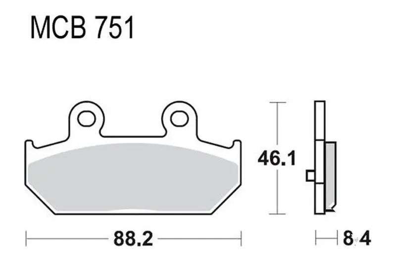 Pago Seguro Pastillas de freno trasero TRW Sintered Scooter (MCB751SRM) | Suzuki