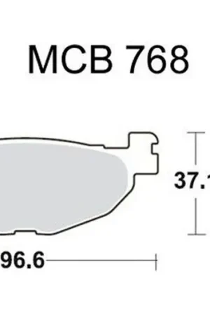 Precio Reducido Pastillas de freno trasero TRW Sintered Scooter (MCB768SRM) | Yamaha