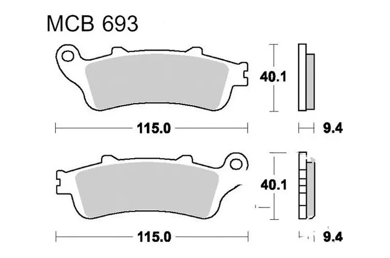 Pastillas de freno delantero TRW Sintered Scooter (MCB693SRM) | Honda Solo Por Tiempo Limitado
