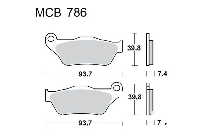Envío Gratis Pastillas de freno delantero TRW Sintered Scooter (MCB786SRM) | Yamaha / MBK