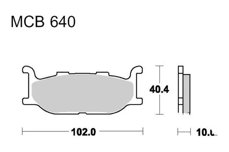 Auténtico Pastillas de freno delantero TRW Sintered Scooter (MCB640SRM) | Yamaha / CFMOTO