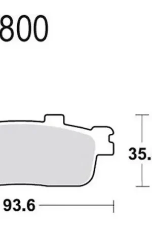 Precio Reducido Pastillas de freno trasero TRW Sintered Scooter (MCB800SRM) | Peugeot / SYM / Daelim / TGB