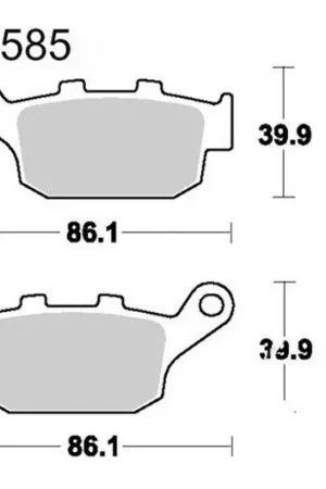 Nueva Colección Pastillas de freno trasero TRW Sintered Scooter (MCB585SRM) | Honda